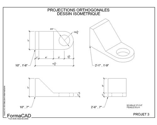 Dessin AutoCAD : Projet 2