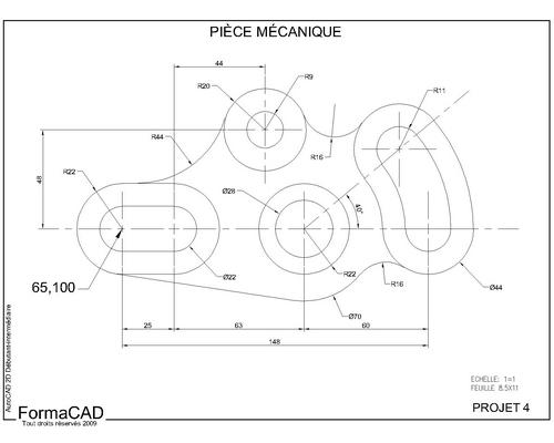 Dessin AutoCAD : Projet 4