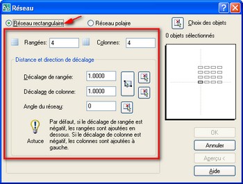 R�seau rectangulaire